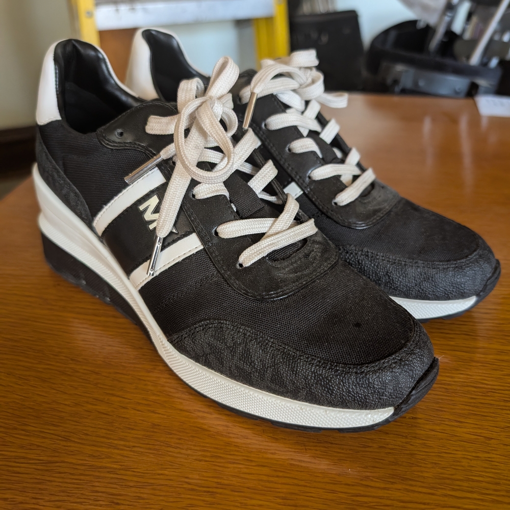 Michael Kors Black and White Women's Sneakers